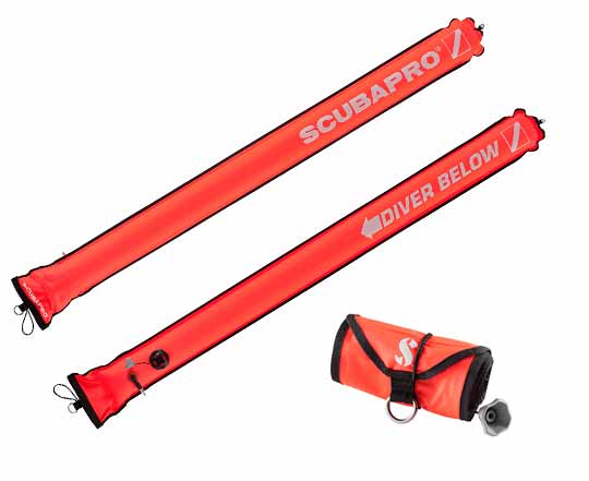 Scubapro Surface Marker Buoy, 210D Nylon Orange 4.5 ft.. Buy in Canada